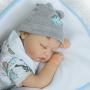 NPKDOLL Realistic Reborn Baby Dolls Boy Soft Vinyl Silicone Sleeping Baby Doll 22 Inches Weighted Baby Reborn Dolls Handmade Real Baby Doll Alive Eyes Closed