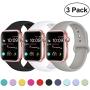 DaQin Band Compatible with Apple Watch 38mm 40mm 42mm 44mm for Women and Men, Sport Replacement Wristbands for iWatch Series 5 Series 4 Series 3/2/1, S/M, M/L