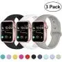 DaQin Band Compatible with Apple Watch 38mm 40mm 42mm 44mm for Women and Men, Sport Replacement Wristbands for iWatch Series 5 Series 4 Series 3/2/1, S/M, M/L