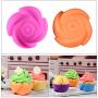 Silicone Baking Cups Cupcake Liners - 48Pcs Reusable Silicone Molds Including Round, Rectanguar, Square, Flower BPA Free Food Grade Silicone