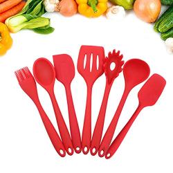 Silicone Kitchenware Non-Stick Special Cooking Shovel Spoon Scraping Baking Kitchen Gadget(7 Packs)