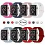 VATI Sport Band Compatible for Apple Watch Band 38mm 40mm 42mm 44mm, Soft Silicone Sport Strap Replacement Bands Compatible with 2019 Series 5 iWatch Apple Watch Series 4/3/2/1, Sport, Nike+, Edition