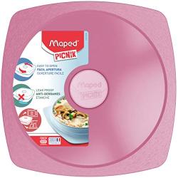 Maped Picnik Concept Adult Leakproof Lunch Plate, One Size, Tender Rose (870201)