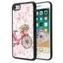 iPhone 7 8 Case,Flexible Soft TPU Cover Shell,Slim Silicone Black Rubber Non-Slip Durable Design Protective Phone Case for iPhone 7 8 -Bicycle