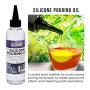 U.S. Art Supply Silicone Pouring Oil - 6-Ounce - 100% Silicone for Dramatic Cell Creation in Acrylic Paint