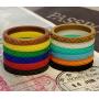 LearnFitFun Silicone Wedding Rings for Women. Thin Stackable Silicon Rubber Engagement Band. by WNDRNG