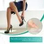 Metatarsal Pads Ball of Foot Cushions Pads, Forefoot Insert Insoles for High Heels Shoes, Pain Relief for Women and Men Self-Sticking Silicone Gel 2 Pairs (Beige+Black)