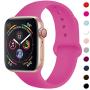 TIMTU Sport Band Compatible with Apple Watch Band 40mm 38mm 42mm 44mm, Soft Silicone Strap Replacement for Apple Watch Series 5 4 3 2 1 for Women/Men