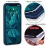 MILPROX iPhone 11 Case with Screen Protector, Liquid Silicone Gel Rubber Shockproof Slim Shell with Soft Microfiber Cloth Lining Cushion Cover for iPhone 11 6.1 inch (2019)-Blue Horizon