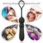 Vibrating Anal-Dildo-Vibrator-Butt-Plug with Penis Ring, 9 Speeds Silicone Rechargeable Waterproof Prostate Massager Bullet Sex Toy for Men, Women and Couples