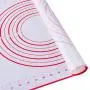 BESTONZON Kitchenware Pastry Mat, Silicone Baking Mat With Measurements,Non Stick Non Slip Pastry Rolling Mat,for Kitchen(40 60 Cm,Red)