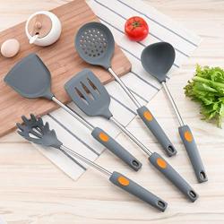 Food Grade Non-stick Pan Silicone Shovel High Temperature 304 Steel Kitchenware Set
