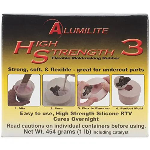 Crafters Companion A20501 Amazing Casting Products Alumilite High Strength 3 Liquid Mold Making Rubber, 1-Pound, Pink