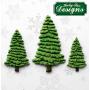 Fir Trees Silhouettes Silicone Mold for Cake Decorating, Cupcakes, Sugarcraft, Candies and Clay, Food Safe, Made in the UK