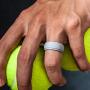 Saco Band Silicone Rings Men - 7 Rings / 1 Ring Rubber Wedding Bands