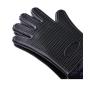 Heat-Resistant Kitchenware Anti-Slip Silicone Heat Insulation Honeycomb Gloves Microwave Gloves Silicone Baking Tools,Black