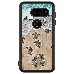 LG V30 ThinQ Case, Baby Turtle Shock-Absorption TPU Rubber Bumper LG V30 ThinQ Case, Ultra Thin Slim Protective Cover for LG V30 ThinQ-Black