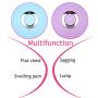 Woolala Breast Massage Wireless Vibrating Silicone Chest Breast Enhancer Enlargement Invisible Electric Breast Massager