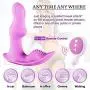 JunRP Wearable Privacy Mssager with Remote Control Vib Toy for Women - Purple