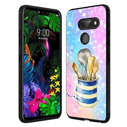LG G8 ThinQ Case,Flexible Soft TPU Cover Shell,Slim Silicone Black Rubber Non-Slip Durable Design Protective Phone Case for LG G8 ThinQ -Kitchenware