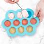 Silicone Baby Food Freezer Tray with Clip-on Lid by WeeSprout - Perfect Storage Container for Homemade Baby Food, Vegetable & Fruit Purees and Breast Milk - BPA Free & FDA Approved