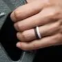 ThunderFit Womens Thin Swivel Rings, 10 Rings / 8 Rings / 4 Rings / 1 Ring - Stackable Silicone Wedding Rings - 2.5mm Wide - 2mm Thick