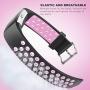 Jobese Replacement Bands Compatible with Fitbit Charge 2, 3-Pack Soft Breathable Silicone Sport Accessories Wristbands with Air Holes, Women Men