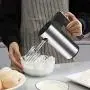 BINZHI Egg Beater Electric Household Automatic High Power Handheld Cream Beat Eggbeater 304 Stainless Steel Mixer Mixer-19CM Kitchen gadget (Color : A4)