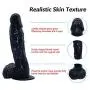 WY-Massagrel UniSêx Strap On Toy Waist Adjustable Double Role Play Silicone Black by by WY-Love