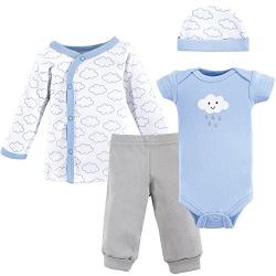 Luvable Friends Unisex Baby Preemie Layette Set, 4-Piece