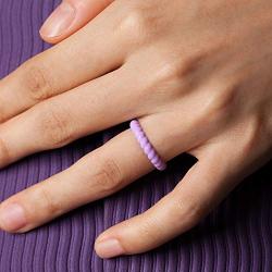ThunderFit Womens Thin Swivel Rings, 10 Rings / 8 Rings / 4 Rings / 1 Ring - Stackable Silicone Wedding Rings - 2.5mm Wide - 2mm Thick