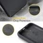 Miracase Liquid Silicone Case Compatible with iPhone 11 6.1 inch(2019), Gel Rubber Full Body Protection Shockproof Cover Case Drop Protection Case (Black)