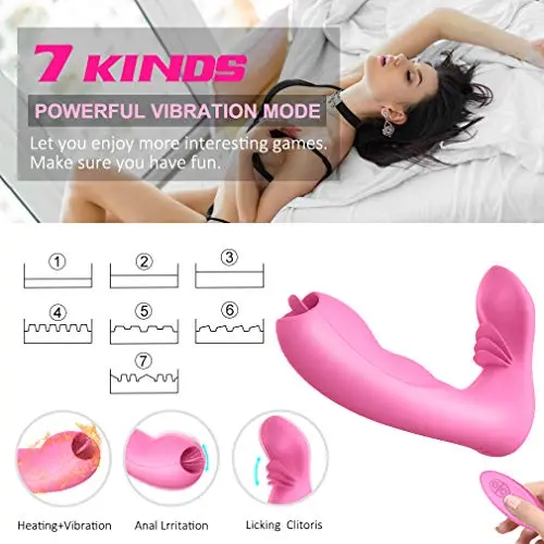 Wearable Wireless Remote Control with 10 Modes Waterproof USB Rechargeable Silicone Toy for Women