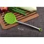 JunbosiKitchenware Silicone Kitchenware 5 Piece Set Stainless Steel Handle Cooking Leaking Nonstick Cookware Set Kitchen Tool