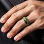 Saco Band Silicone Rings Men - 7 Rings / 1 Ring Rubber Wedding Bands