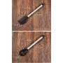 JunbosiKitchenware 8 Piece Set of Stainless Steel Handle Silicone Kitchenware Egg Beater Pasta Spoon Nonstick Spatula Tool