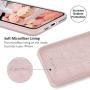 SURPHY Silicone Case Compatible with iPhone 11 Pro Max Case 6.5 inch, Liquid Silicone Full Body Thickening Design Phone Case (with Microfiber Lining) for iPhone 11 Pro Max 6.5 2019, Pink