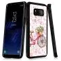 Samsung Galaxy S8 Case,Flexible Soft TPU Cover Shell,Slim Silicone Black Rubber Non-Slip Durable Design Protective Phone Case for Samsung Galaxy S8 -Bicycle