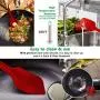 Silicone kitchenware 6-piece Red Silicone Baking Set Durable Silicone Heat-resistant 480°F Seamless Non-stick Kitchen Mixing Cooking Baking Utensils Durable Easy To Clean Kitchenware Set