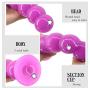 Fully Silicone Waterproof Anall Beads Pleasing Toys XL Dilatador Anaels Plug for Men Women Massaging Wand (Color : Purple)