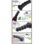 Fully Silicone Waterproof Anall Beads Pleasing Toys XL Dilatador Anaels Plug for Men Women Massaging Wand (Color : Purple)