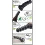 Fully Silicone Waterproof Anall Beads Pleasing Toys XL Dilatador Anaels Plug for Men Women Massaging Wand (Color : Purple)