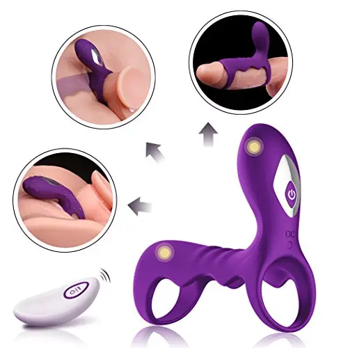 Soft Relax Massage Wireless Quiet Còckring Relax Toy Powerful Strong Vibration Delay Ring Silicone Massage Ring USB Charging Ceinim Relax Toys