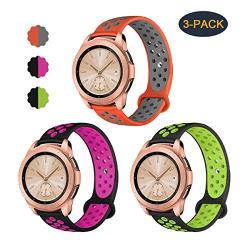 Valband Compatible Samsung Galaxy Watch (42mm) Band/Galaxy Watch Active (40mm) Bands, Soft Silicone 20mm Watch Band Replacement Sport Strap Wristband for Women Men