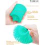 TOPHOME Silicone Non-Scratch Sponges Food-Grade Cleaning Brush for Kitchen Dishwash, Kids Tableware, Vegetable Fruits, Pot Pan Dish Bowl, Washing Hands, Green