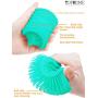 TOPHOME Silicone Non-Scratch Sponges Food-Grade Cleaning Brush for Kitchen Dishwash, Kids Tableware, Vegetable Fruits, Pot Pan Dish Bowl, Washing Hands, Green