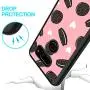 LG V30 ThinQ Case,Flexible Soft TPU Cover Shell,Slim Silicone Black Rubber Non-Slip Durable Design Protective Phone Case for LG V30 ThinQ -Biscuits