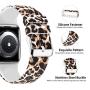 Lwsengme Compatible with Apple Watch Band 38mm 40mm 42mm 44mm, Soft Silicone Replacment Sport Bands Compatible with iWatch Series 5,Series 4,Series 3,Series 2,Series 1 (Leopard Print -6, 38MM/40MM)