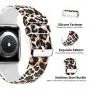 Lwsengme Compatible with Apple Watch Band 38mm 40mm 42mm 44mm, Soft Silicone Replacment Sport Bands Compatible with iWatch Series 5,Series 4,Series 3,Series 2,Series 1 (Leopard Print -6, 38MM/40MM)