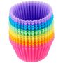 AmazonBasics Reusable Silicone Baking Cups, Muffin and Cupcake, Pack of 12
